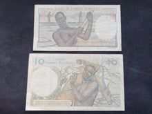 Charger l&#39;image dans la galerie, Afrique Occidentale : 5 &amp; 10 Francs 1947 / 1949 (Ref 2694)
