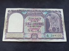 Charger l&#39;image dans la galerie, Inde : 10 Rupees 1949-57 Sign 72 (Ref 2709)
