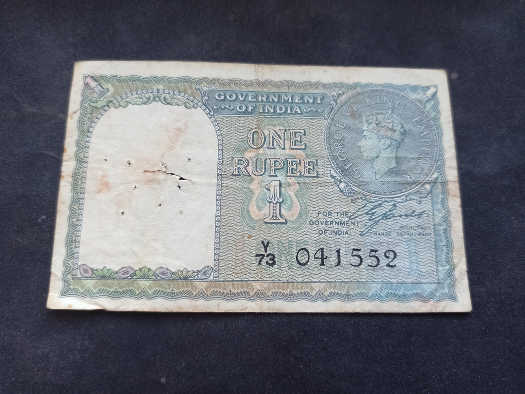 Inde : 1 Rupee 1940 (Ref 2710)