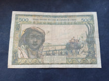 Charger l&#39;image dans la galerie, Afrique de l&#39;Ouest : Cote d&#39;Ivoire : 500 Francs 1959-65  Sign 6 (Ref 2720)
