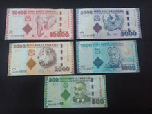 Charger l&#39;image dans la galerie, Tanzanie : 10000 / 5000 / 2000 / 1000 et 500 Shilingi 2020 NEUF  (Ref 2734)
