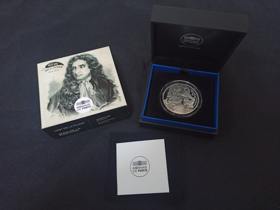 France : 10 Euro BE Argent 2021 : Jean de la Fontaine
