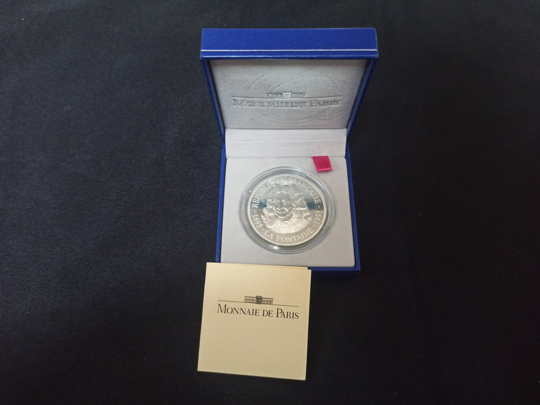 France : 100 Francs BE Argent 1995 : Jean de la Fontaine