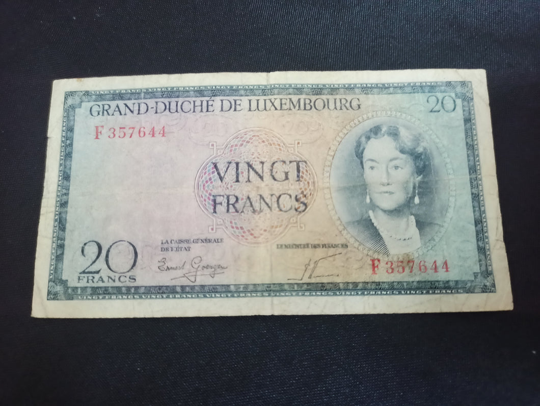 Luxembourg : 20 Francs 1955 (Ref 2770)