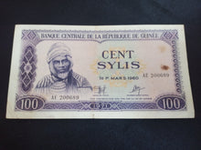 Charger l&#39;image dans la galerie, Guinée : 100 Sylis 1971 (Ref 2780)
