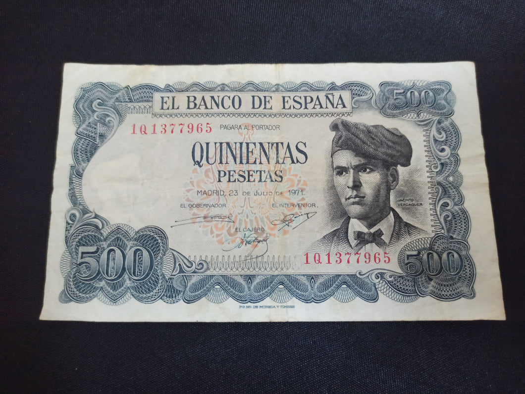 Espagne : Lot : 1000 + 500 Pesetas 1971 (Ref 2769)