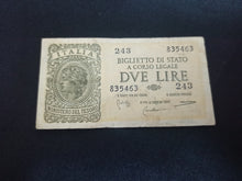 Charger l&#39;image dans la galerie, Italie : 2 Lire 1944 (Ref 2772)
