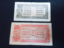 Charger l&#39;image dans la galerie, Yougoslavie : 10 + 20 Dinara 1944 (Ref 2760)
