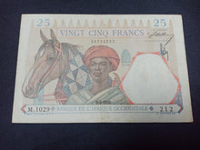 Charger l&#39;image dans la galerie, Afrique Occidentale : 25 Francs 1939 (Ref 2815)
