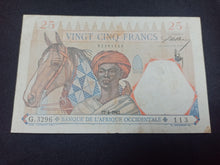 Charger l&#39;image dans la galerie, Afrique Occidentale : 25 Francs 1942 (Ref 2816)
