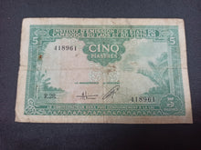 Charger l&#39;image dans la galerie, Indochine : 5 Piastres 1953 Vietnam (Ref 2819)
