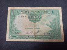 Charger l&#39;image dans la galerie, Colonies Françaises : Indochine : 5 Piastres 1953 Laos (Ref 2820)
