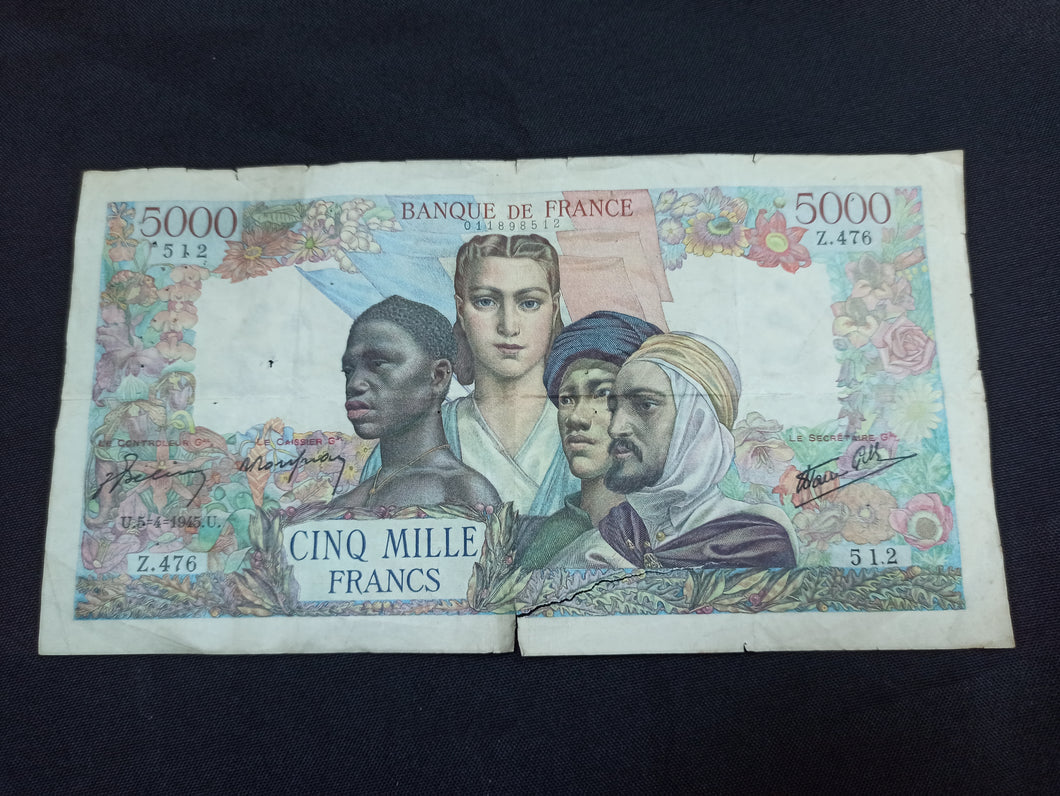 5000 Francs Empire (5-4-1945) (Ref 2845)