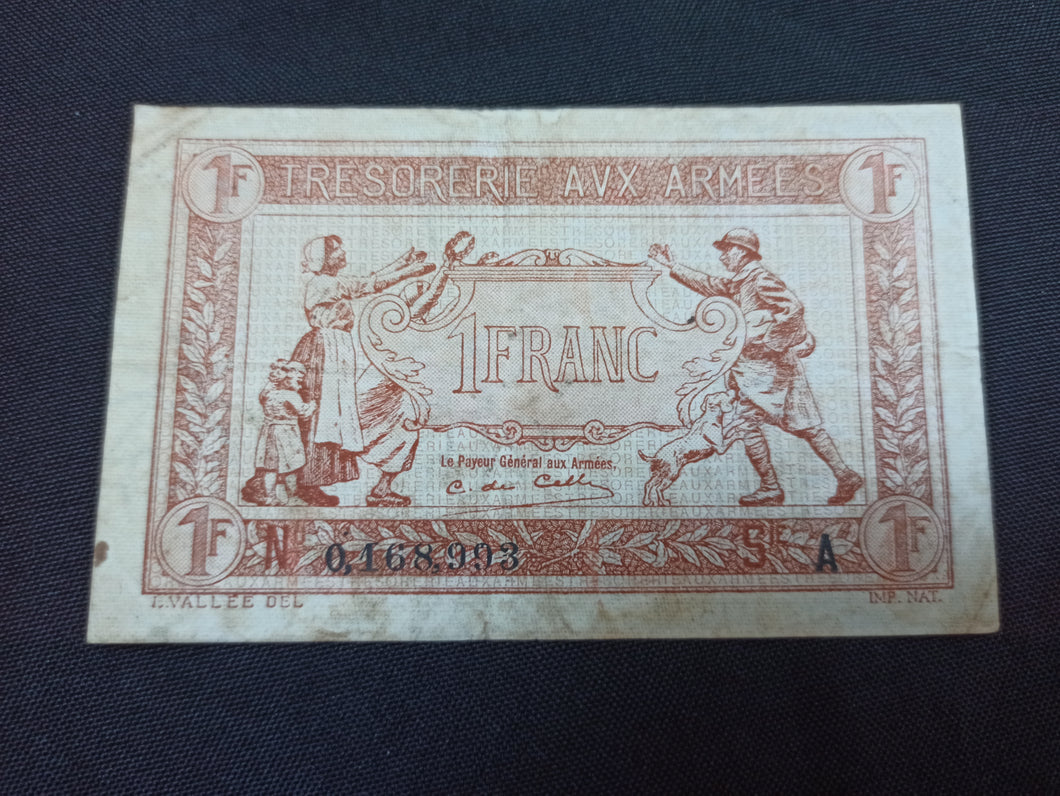 1 Franc 1917 Trésor Aux Armées Série A (Ref 2858)