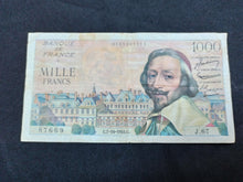 Charger l&#39;image dans la galerie, 1000 Francs Richelieu (7-10-1954) (Ref 2865)

