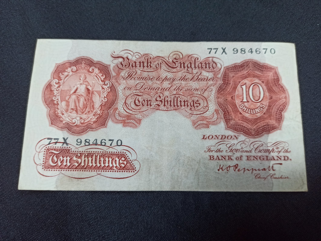 Royaume Uni : 10 Shillings 1948 Sign Peppiatt (Ref 2876)