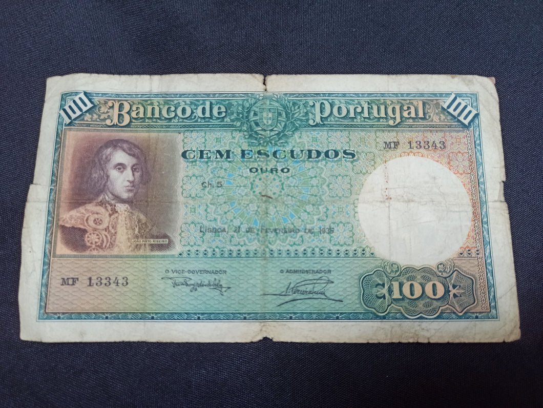 Portugal : 100 Escudos 1935 (Ref 2885)