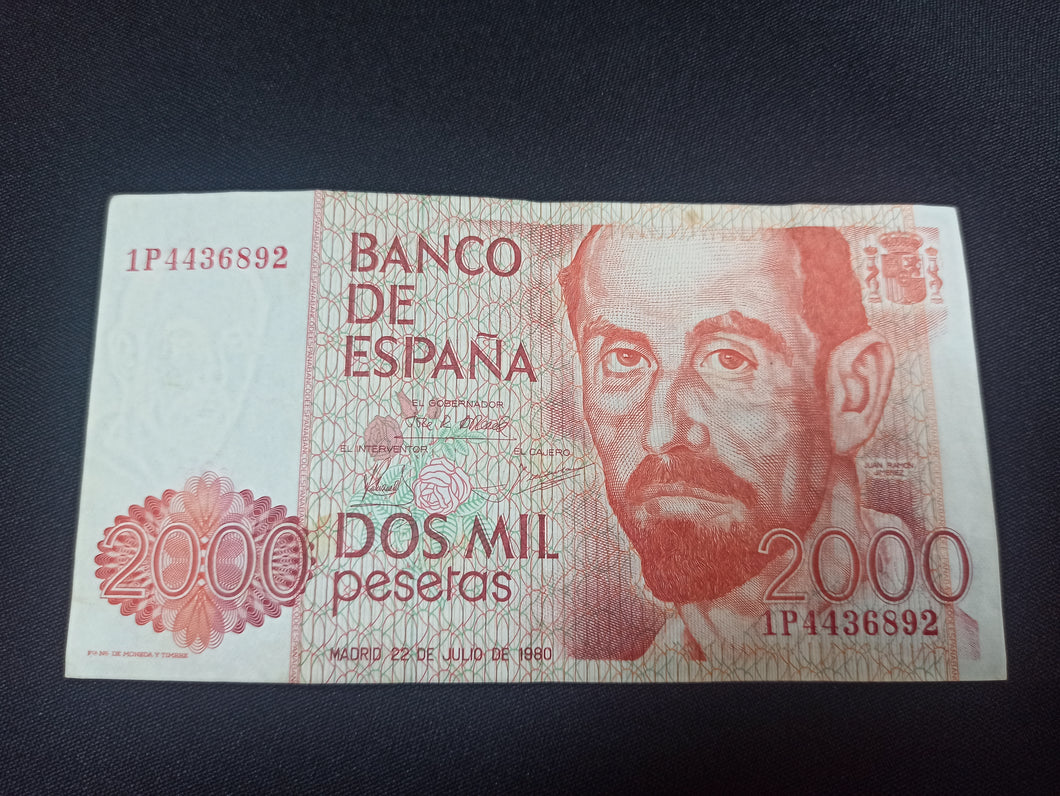 Espagne : 2000 Pesetas 1980 (Ref 2905)