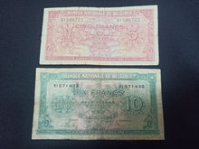 Charger l&#39;image dans la galerie, Belgique : 5 &amp; 10 Francs 1943 (Ref 2909)
