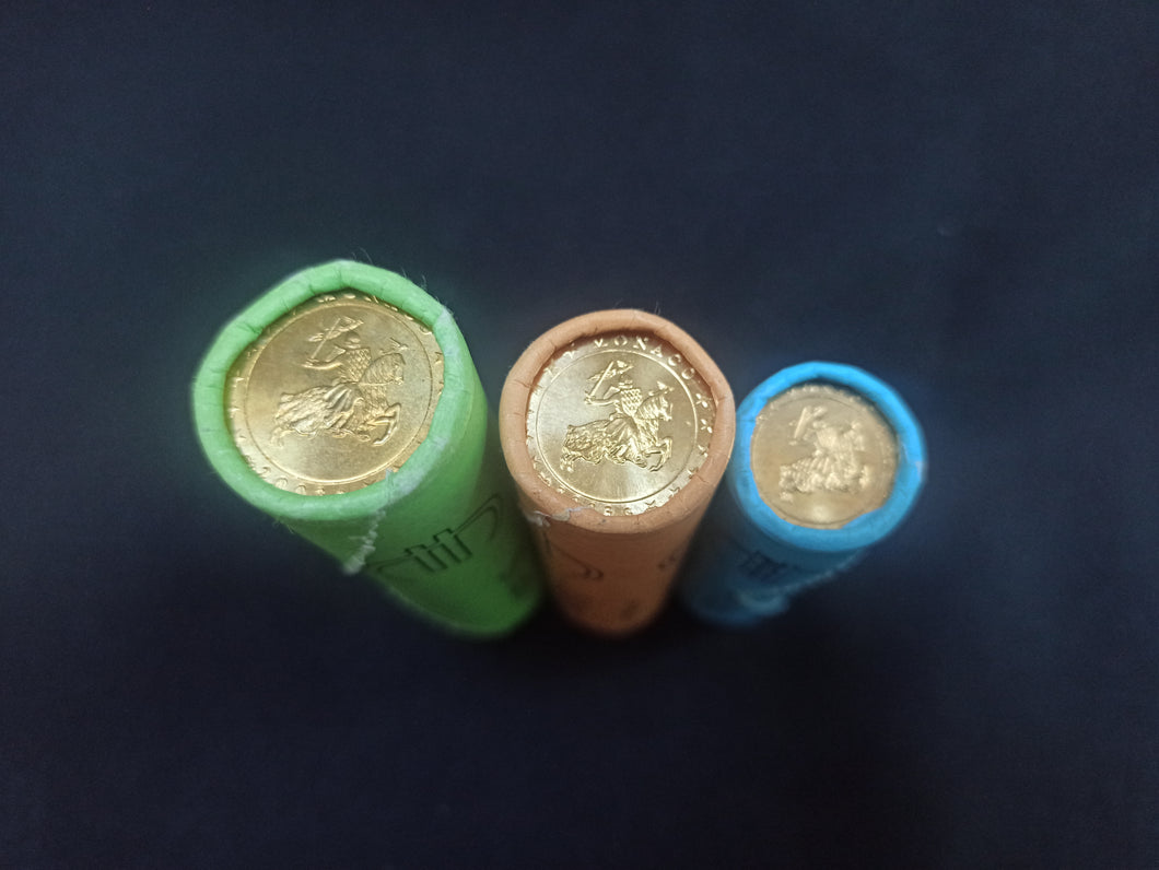 Exceptionnel ! Rare 3 Rouleaux 40 X 10 + 20 + 50 Cent Monaco 2003 NEUF