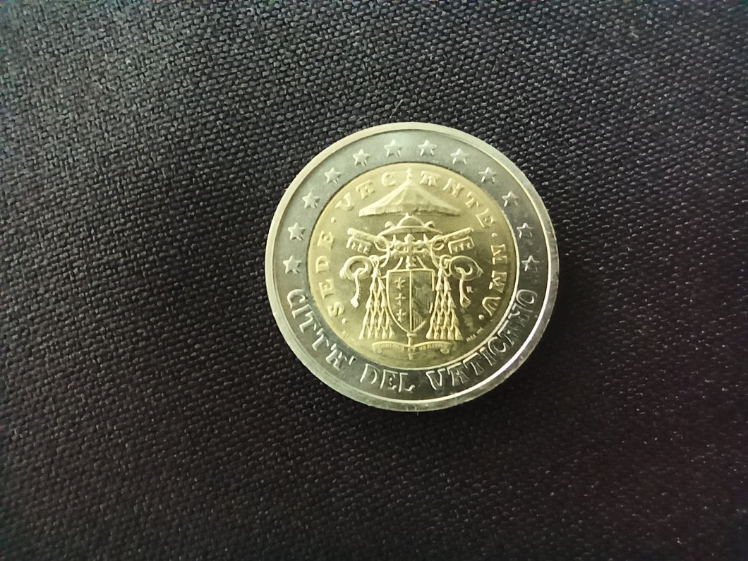 2 Euro Vatican 2005 Sede Vacante ; Issue du Coffret BU 2005