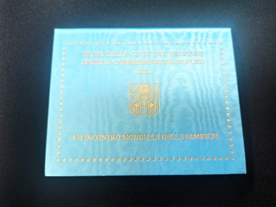 2 Euro Commémorative Vatican 2012 : Rencontre Mondiale des Familles