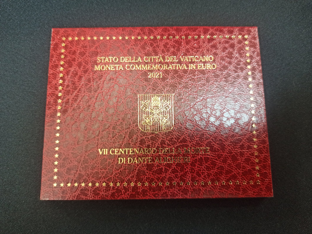 2 Euro Commémorative Vatican 2021 : Dante Aligheri