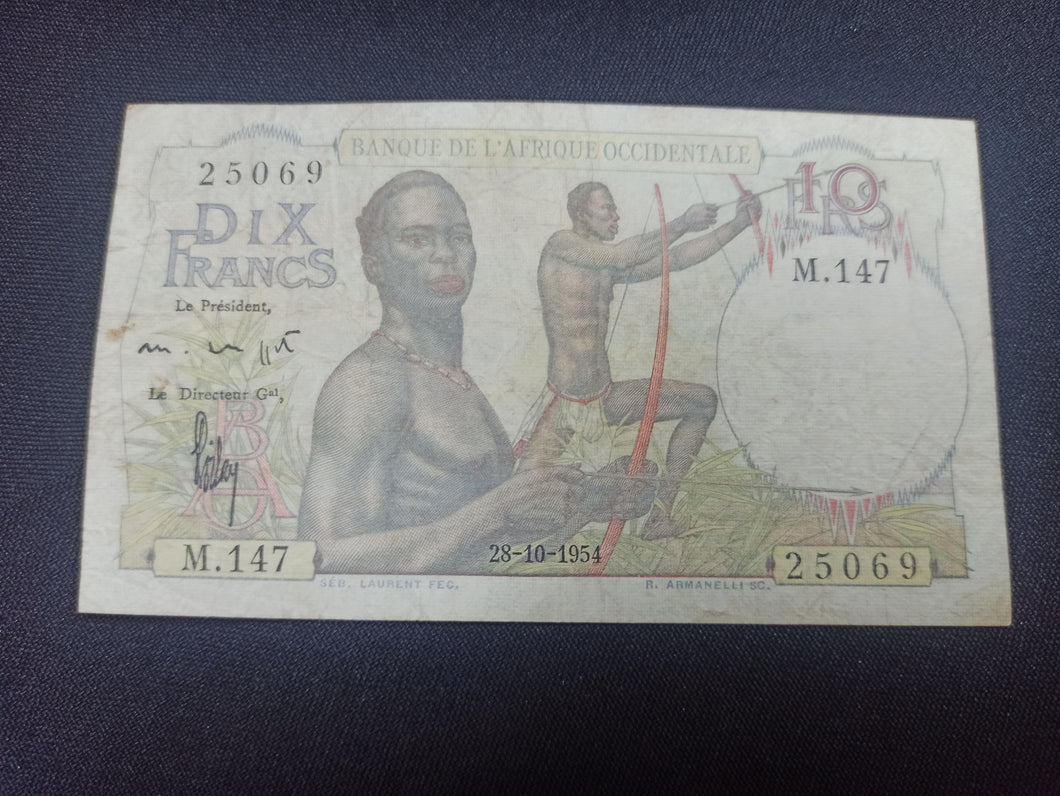 Afrique Occidentale : 10 Francs 1954 (Ref 2934)