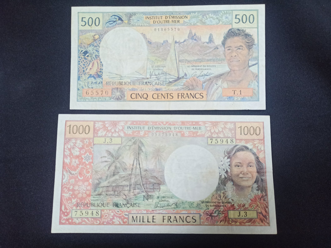 Nouméa : 500 & 1000 Francs (Ref 2939)