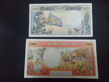 Charger l&#39;image dans la galerie, Papeete : 500 &amp; 1000 Francs (Ref 2940)
