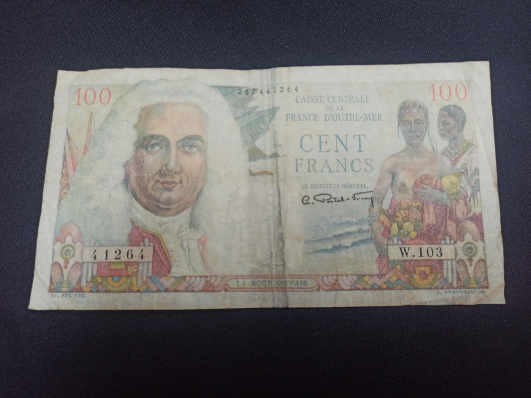 Outre Mer : 100 Francs 1947 La Bourdonnais (Ref 2941)