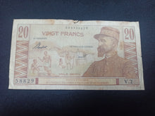 Charger l&#39;image dans la galerie, Cameroun : 20 Francs 1947 Emile Gentil (Ref 2942)
