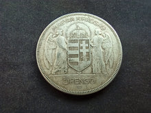 Charger l&#39;image dans la galerie, Hongrie : 5 Pengo 1930 Argent (Ref 2959)
