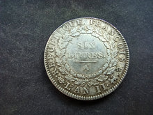 Charger l&#39;image dans la galerie, Ecu 6 Livres 1793 A ; Qualité Argent (Ref 2976)
