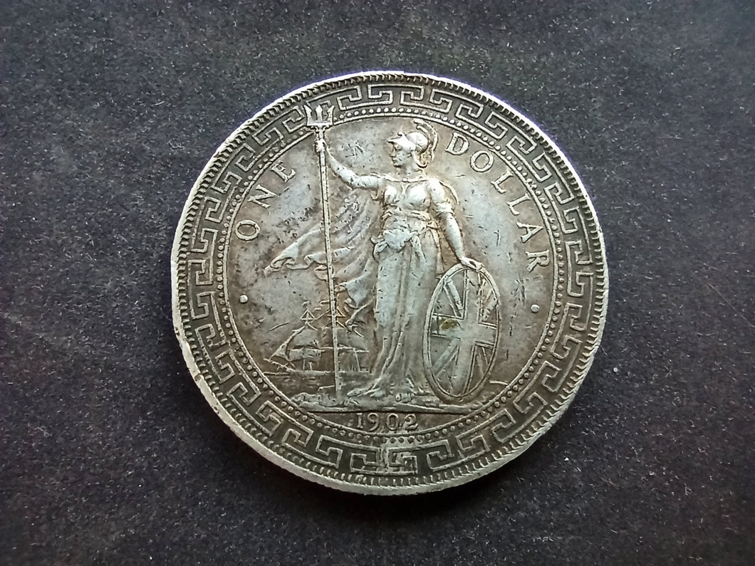 Grande Bretagne : Dollar Commerce 1902 Argent (Ref 2973)