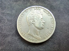 Charger l&#39;image dans la galerie, Italie : 5 Lire 1832 P Argent Sardaigne (Ref 2953)
