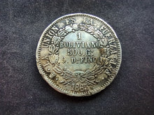 Charger l&#39;image dans la galerie, Bolivie : 1 Boliviano 1865 Argent (Ref 2970)
