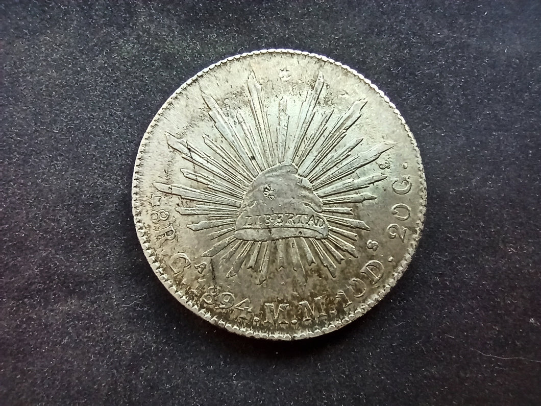 Mexico : 8 Reales 1894 Ma Ca Argent (Ref 2965)