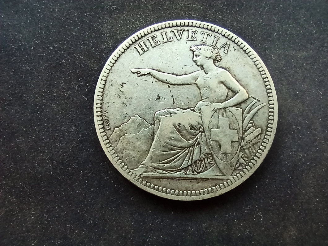 Suisse : 5 Francs 1874 Argent (Ref 2990)