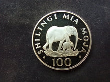Charger l&#39;image dans la galerie, Tanzanie : 100 Shilingi 1986 BE ; Proof Argent (Ref 2980)
