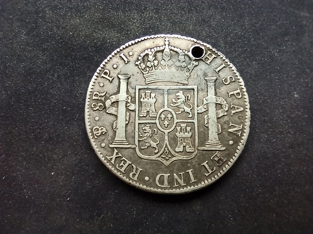 Bolivie : 8 Reales 1814 Argent ; Trouée (Ref 2996)