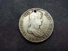 Charger l&#39;image dans la galerie, Bolivie : 8 Reales 1822 Argent ; Trouée (Ref 2999)
