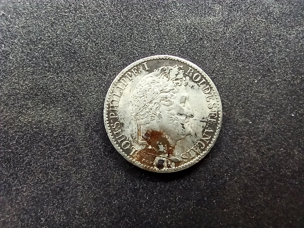 1/2 Franc Louis Philippe 1839 A ; Argent (Ref 3012)