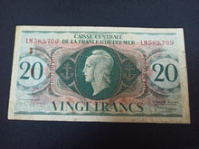 Charger l&#39;image dans la galerie, Guadeloupe : 20 Francs 1944 (Ref 3028)
