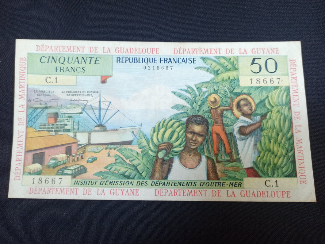 Colonies Françaises : Antilles : 50 Francs 1964 (Ref 3030)