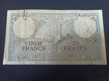Charger l&#39;image dans la galerie, Maroc : 20 Francs 1942 (Ref 3024)
