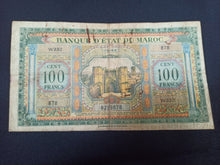 Charger l&#39;image dans la galerie, Maroc : 100 Francs 1943 (Ref 3026)
