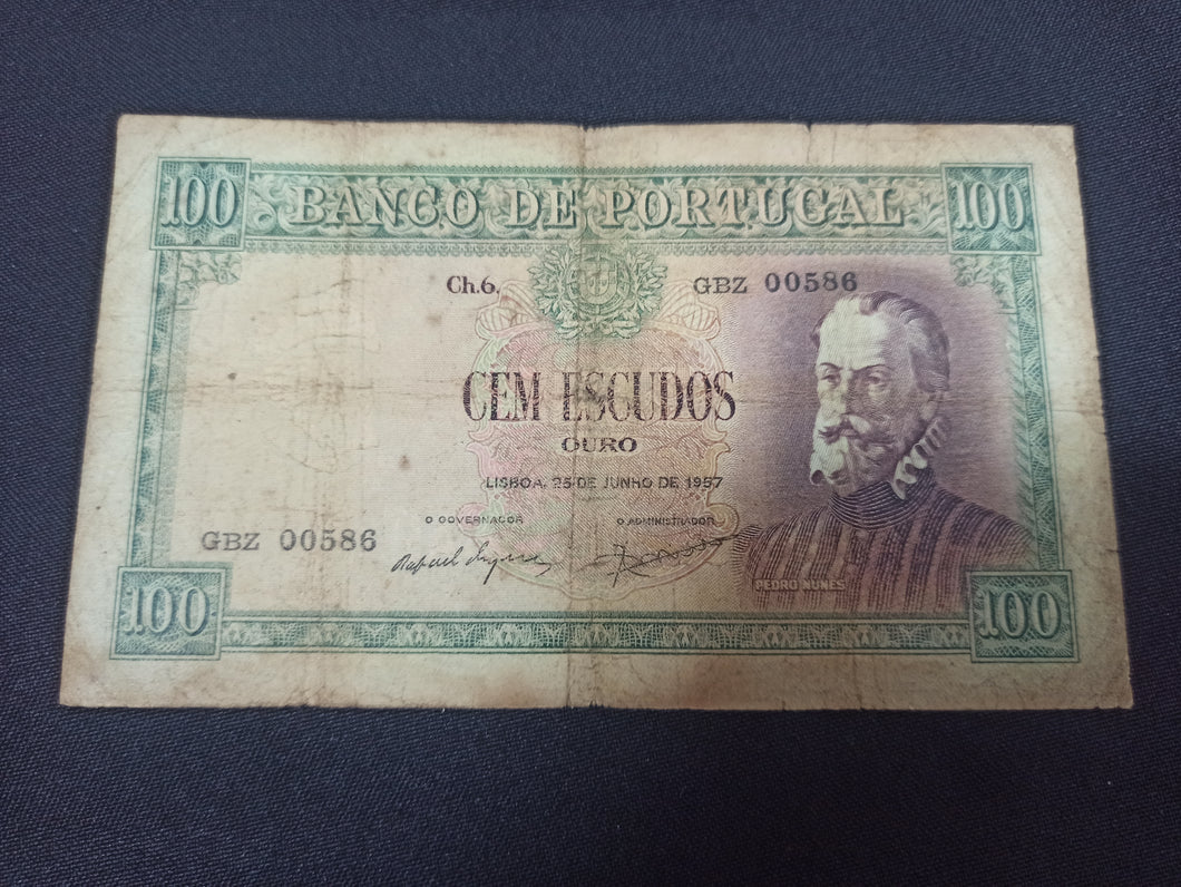 Portugal : 100 Escudos 1957 (Ref 3053)