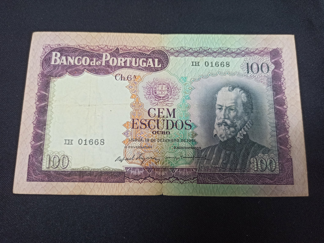 Portugal : 100 Escudos 1961 (Ref 3054)