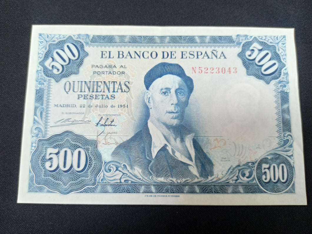 Espagne : 500 Pesetas 1954 (Ref 3044)